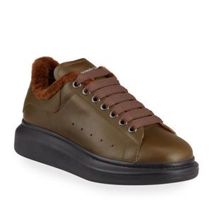 Alexander McQueen Olive Green Oversized Sneaker Mens size 42
